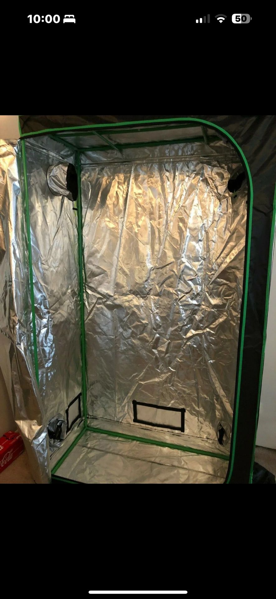 Quictent SGS Approved Eco-Friendly 48"x24"x84" Reflective Mylar Hydroponic Grow 