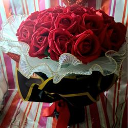 Red silk 30 Rose bouquet 
