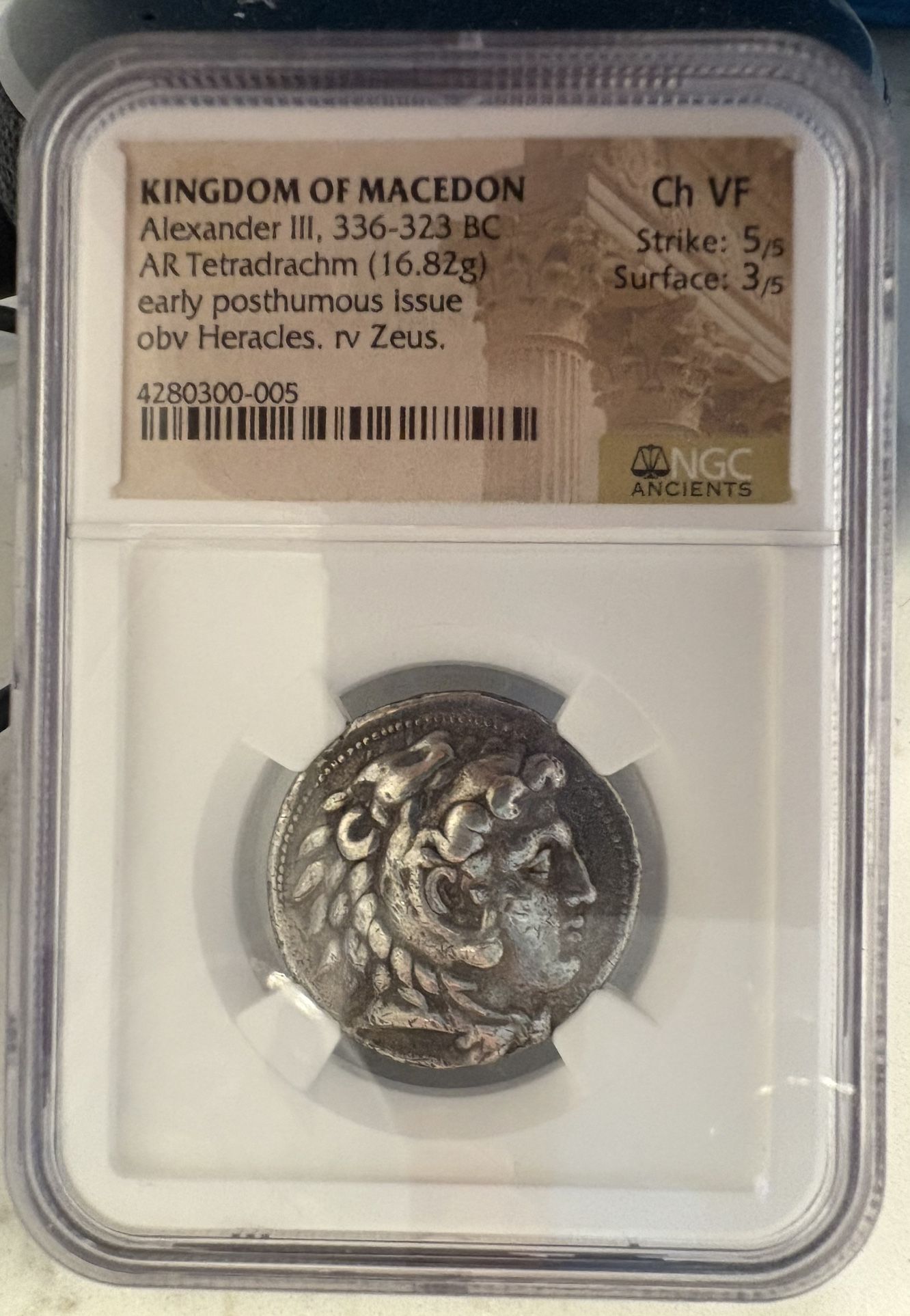 2500 Year Old Kingdom Of Macedonia, Alexander The Great Tetradrachm Silver Coin 336-323 BC