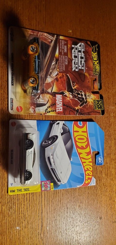Mattel hotwheels bundle, ghost rider charger and Honda NSX