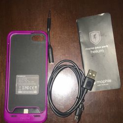 Morphie juice pack helium case charger (purple): iPhone 5