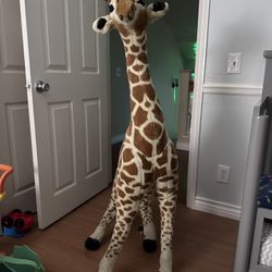 Melissa Doug Life Like Plush Standing Baby Giraffe Stuffed Animal 3 Feet Tall 
