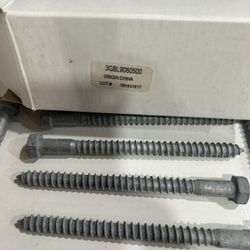 Lag galvanized bolts 10pc per box 3/8x5” I have 50 boxes available $25 per box
