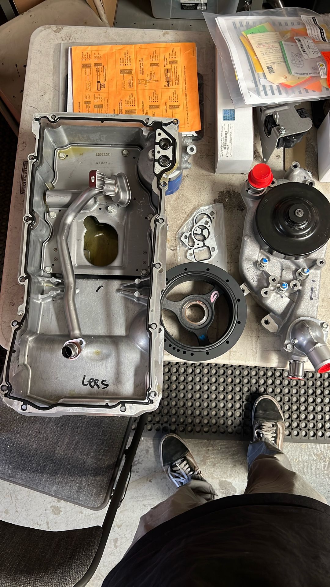 LS3 Water Pump And Oil Pan