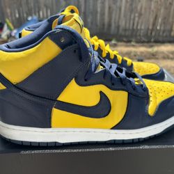 Nike Dunk High Michigan Sz 12