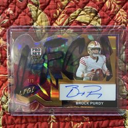 2024 Leaf Pro Set Brock Purdy Autographed LFG! Diecut , The Only One Made!