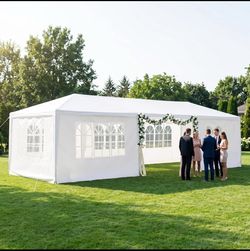 New Other TryGoal 10’ x 30’ Canopy Tent Outdoor Party Tent with Sidewalls, White