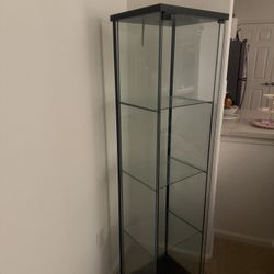 Glass Door Cabinet -3 Shelves