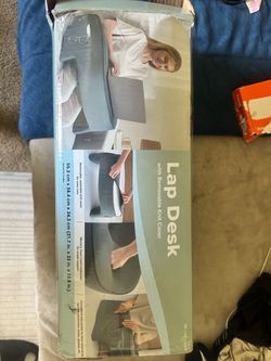 Lap Desk with Removable Knit Cover