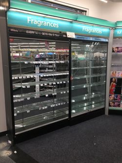 Wall glass door showcase