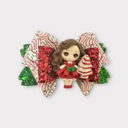 Christmas Tree Hair Bow 