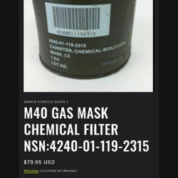 Military M40 Gas Mask + Accessories