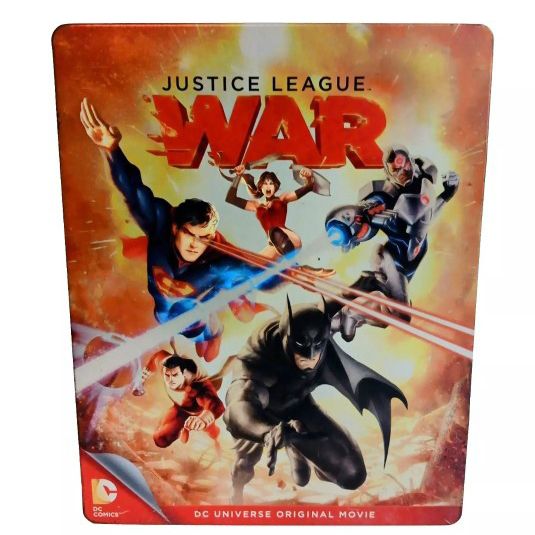 Justice League War L.E. Blu-Ray + DVD  Steelbook DC  2014 No Scratches On Discs