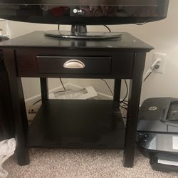 Solid End Table 