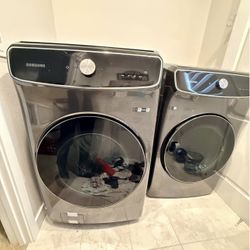 Samsung Washer and Dryer Set Dark Grey