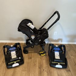 Doona car seat & stroller with 2 bases