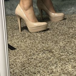 Size 6 Beige High Heel