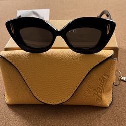 Loewe Black Cat-Eye Retro Screen Sunglasses