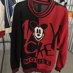 Vintage Disney Mickey Mouse Sweater Size Large 