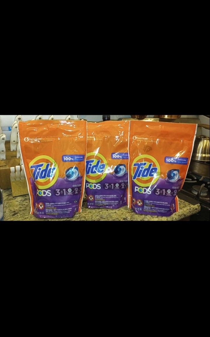 3 Packs Tide Pods