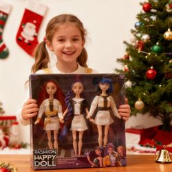 3 Pcs Set K-Pop Demon Hunter Doll With Music and Light Best Christmas Gift