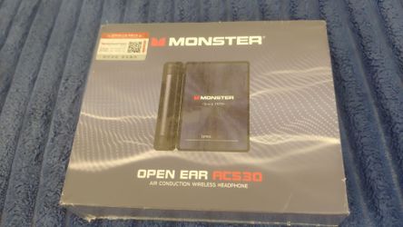 MONSTER Bluetooth Earphones Noise-Canceling Wireless Bio-Fiber AC530 New