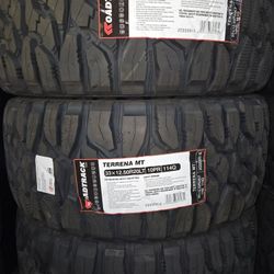 (4) 33x12.50r20 Roadtrack M/T Tires 33 12.5 20 Inch MT 10-ply LT E Rated 