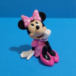 Disney Minnie Mouse Cake Topper Toy Clubhouse 3" Tall.