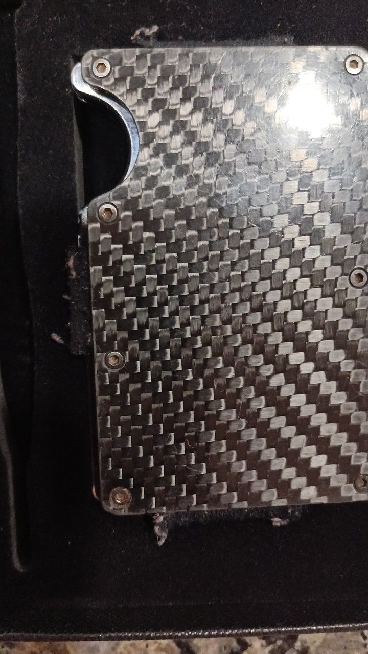 Money Clip CARBON FIBERID Holder  REID BLOCKING