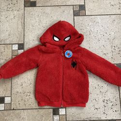 NWT Spider-Man fleece hoodie jacket Size 3T