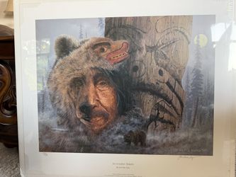 Signed Jon Van Zyle “Intangible Spirits” Limited Edition Print – Denali Foundation