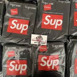 Supreme Socks 4 Pairs Black