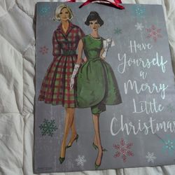vintages Bolsas Para Regalo De Navidad New  $3      $4 Grandes Tengo Varias Y Medianas  También  Cada Una 