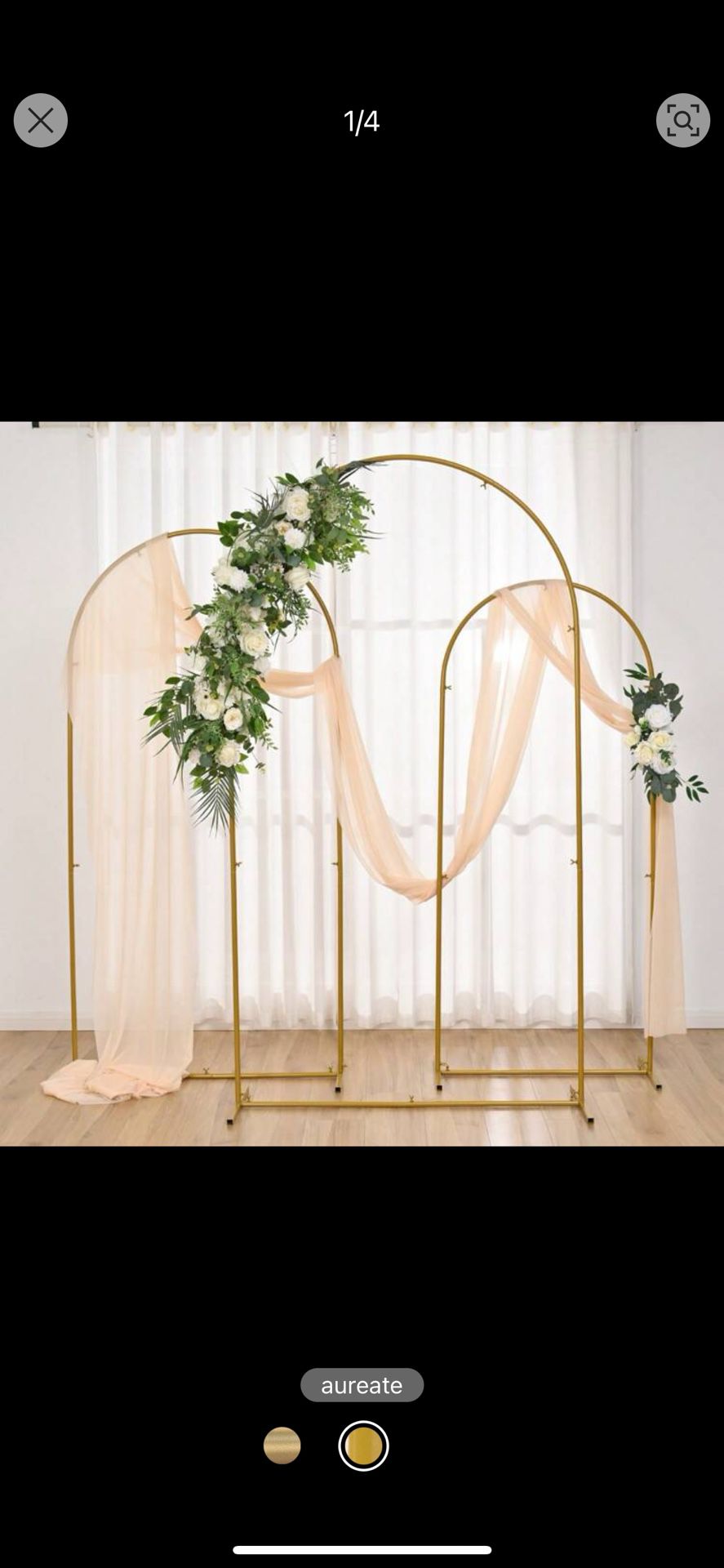 Metal Arch For Backdrop