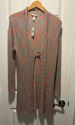 Brand New Krazy Kat Multi Colored Button Cardigan NWT - Simi Valley