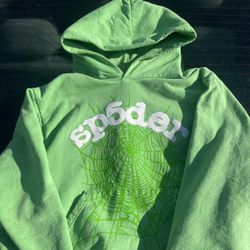 green sp5der hoodie