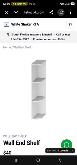 Shaker/Corner Shelf