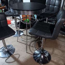 Pub Table and Chairs