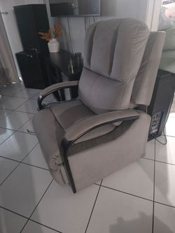 Power Lift Recliner Chair in Grey