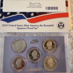 2010 S America the Beautiful National Parks Complete Proof Set with COA.