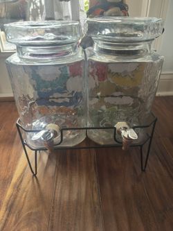 Glass Dispensers with Stand