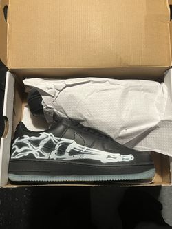 Black Air Force 1 Skeleton