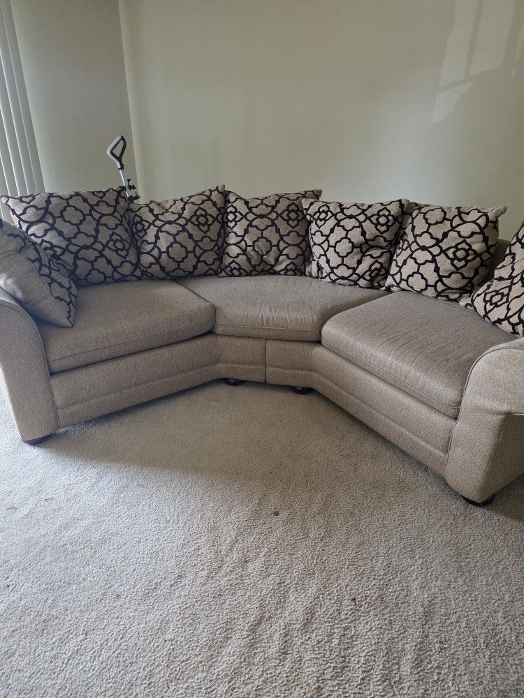 Beige 4 Seater Sectional Sofa