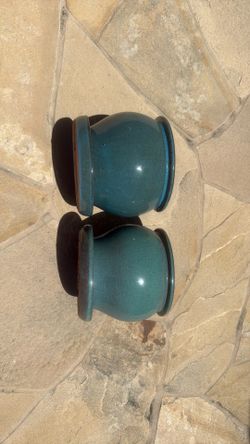 Ceramic Planters with built in tray