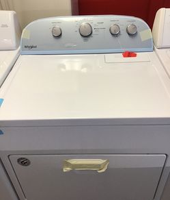 Scratch and dent whirlpool dryer. 1 year warranty