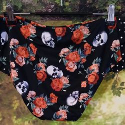 Women's XL * Midnight Hour * Skull Swim Bottoms 