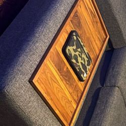 Ottoman Table  Brown 