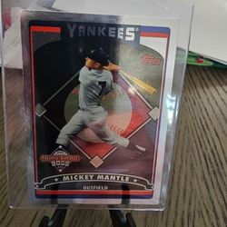 Mickey Mantle 2006 Topps Baseball Cards Nationals Silver Foil Baseball Card 