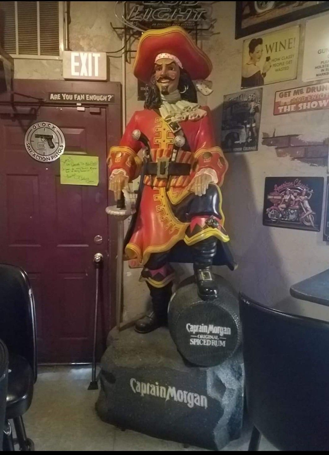 8 ft Captain Morgan Statue