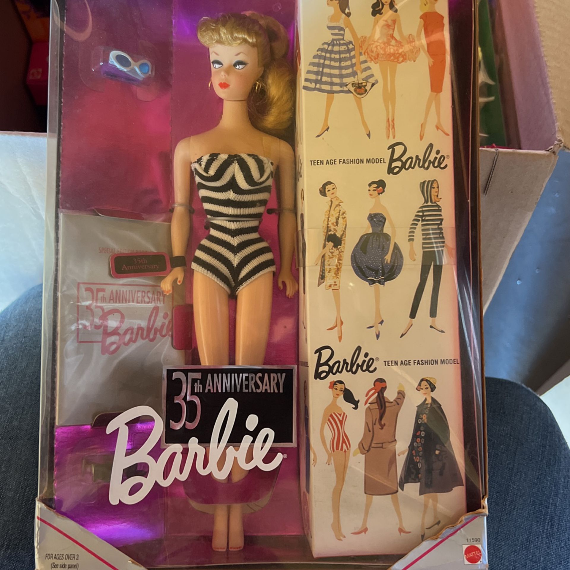 1993 Barbie 35th Anniversary Doll Special Edition Reproduction of 1959 